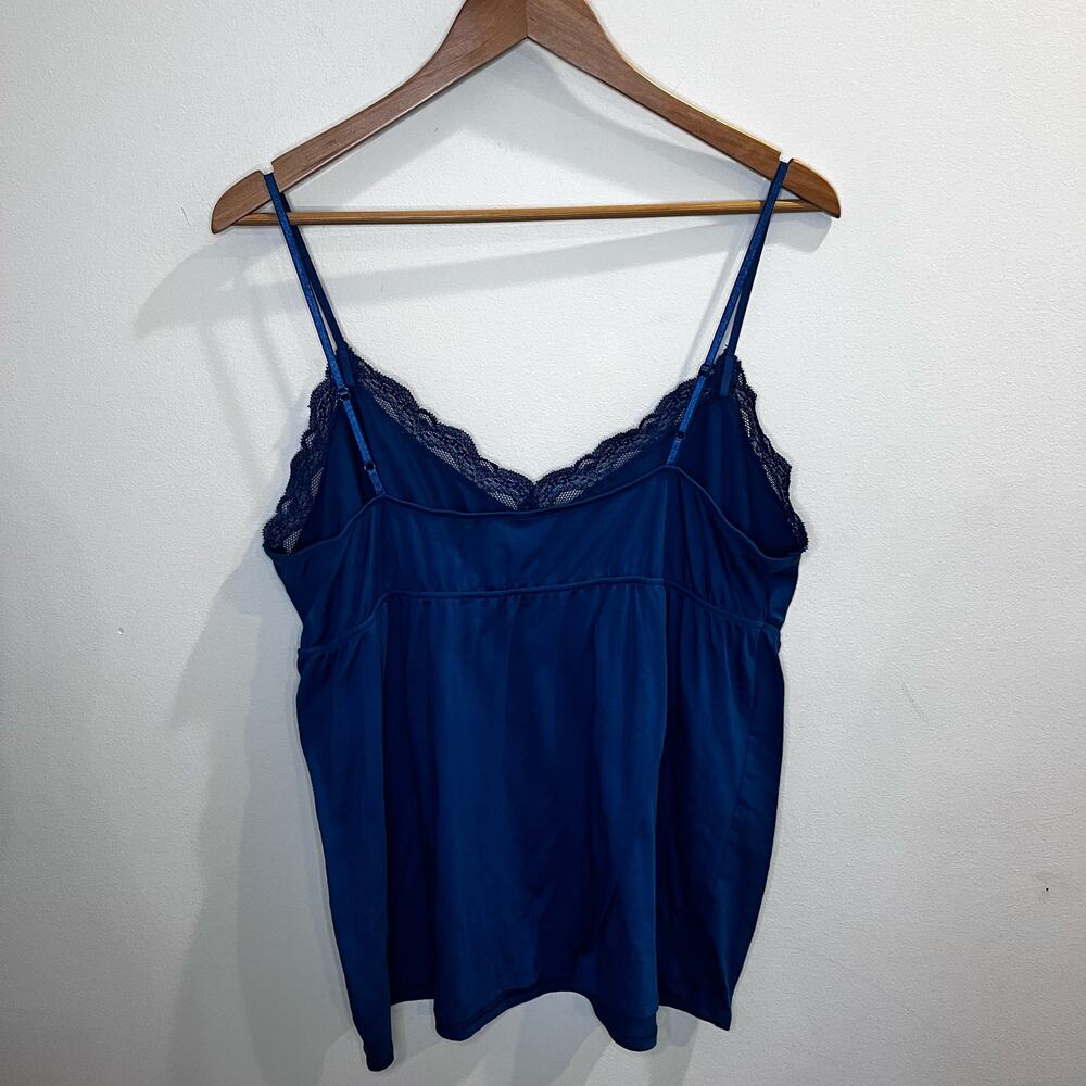 Old Navy Intimate Babydoll Y2K Lace Trim Spaghetti Strap Cami Size XL Adjustable - Picture 2 of 7